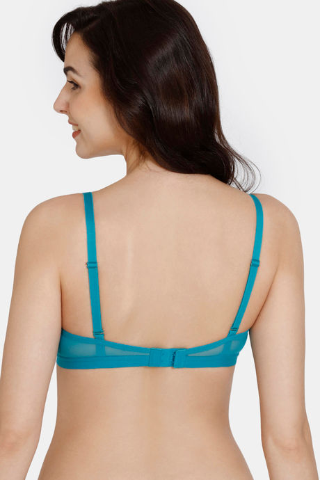 Zivame Beautiful Basics Padded Wired 3/4Th Coverage Lace Bra - Exotic Plume — image 2